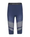 Palm Angels Slim-fit Mesh-detail Shorts In Blue