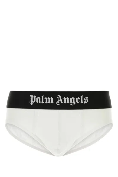 PALM ANGELS PALM ANGELS WHITE STRETCH COTTON BRIEF SET