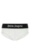 Palm Angels Stretch Cotton Brief Set In Whiteblack