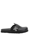 Palm Angels Leather Mules In Black