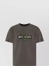 Palm Angels Snake Box Logo Regular Fit T-shirt In Brown