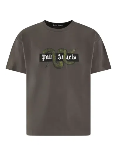 PALM ANGELS SNAKE BOX LOGO T-SHIRT