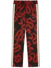 Palm Angels Lunar New Year Snake Track Pants In Red