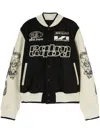 Palm Angels Lunar New Year Varsity Jacket In Black