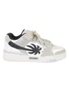 Palm Angels Low-top Sneakers With Suede Panels In White