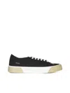 Palm Angels Logo-print Slip-on Sneakers In Black White