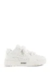 Palm Angels White Leather Venice Sneakers In Multicolor