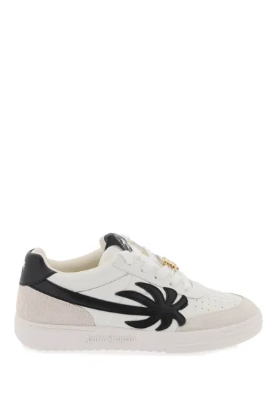 Palm Angels Palm Beach University Sneakers In White,black