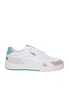 Palm Angels 'palm University' Leather Sneakers In White