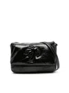 Palm Angels Soft Palm Bridge Logo Shoulder Bag In Black