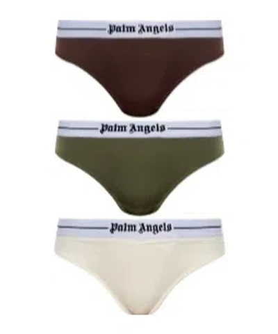 Palm Angels Solid Color Underwear Set In Multi
