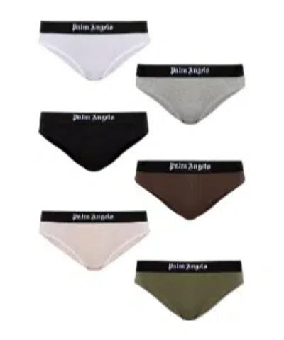 Palm Angels Solid Color Underwear Set In Multi