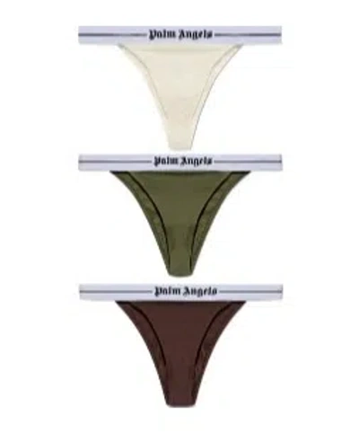 Palm Angels Solid Color Underwear Set In Multi