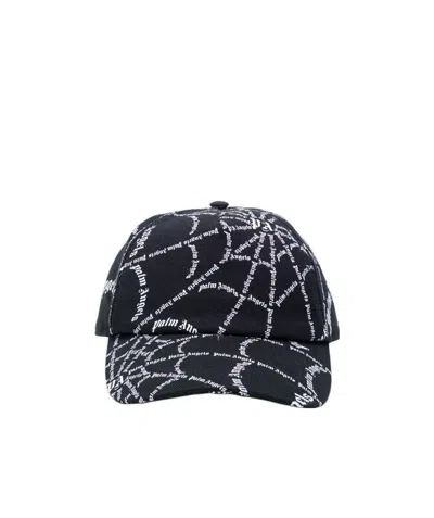 Palm Angels Spider Logo-print Baseball Cap In Black