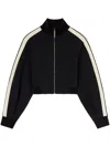 Palm Angels Zip-up Sculptural Track Jacket In Schwarz