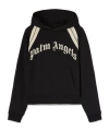 Palm Angels Logo-print Cotton Hoodie In Black