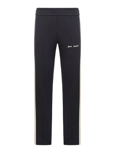 Palm Angels Sports Trousers With Print In Black