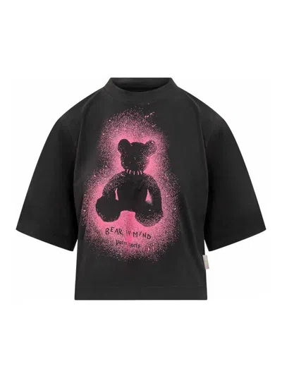 Palm Angels Crew Neck Graphic Print Relaxed Fit T-shirt In Black
