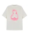 Palm Angels Ivory Cotton T-shirt In Neutral