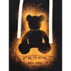 Palm Angels Men Spray Bear Loose Hoody In Black