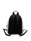 Palm Angels Spray Curved Logo Backpack Grey Melange In Black