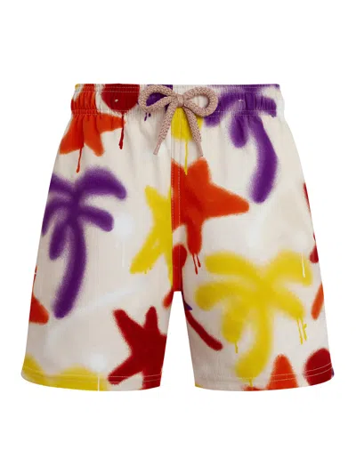 PALM ANGELS SPRAY PAINT STRETCH SWIM SHORTS