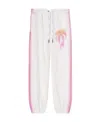 Palm Angels Sprayed Palm Cotton Track Pants In White