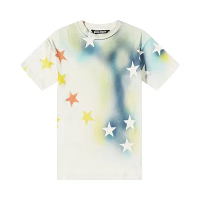 Pre-owned Palm Angels Sprayed Stars Vintage T-shirt 'white'