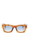 Palm Angels Square-frame Sunglasses In Blue