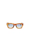 Palm Angels Square-frame Sunglasses In Blue
