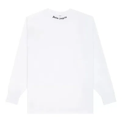 Palm Angels Ss21 Classic Logo Over Long-sleeve T-shirt 'white Black'