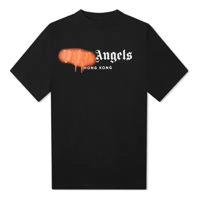 Palm Angels Ss21 Hong Kong Sprayed Logo T-shirt 'black'