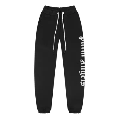 PALM ANGELS PALM ANGELS SS22 SIDE LOGO SWEATPANTS 'BLACK WHITE'
