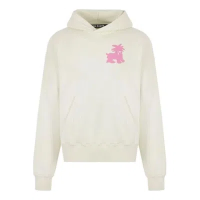 Palm Angels Ss23 Leon Classic Hoodie 'pale Green Fuchsia'