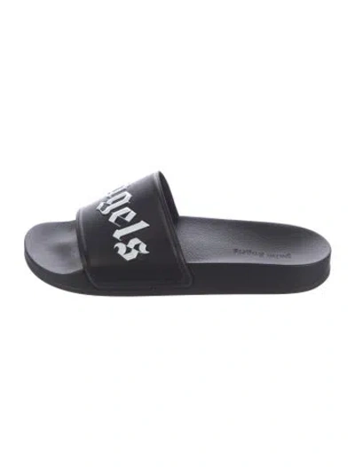 Pre-owned Palm Angels Ss23 Pool Slider Sneakers In Black
