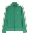 Palm Angels Track Jacket In Green-colored Technical Fabric In Green