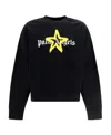 Palm Angels Star Sprayed-print Sweatshirt In Black