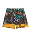 Palm Angels Starry Night Drawstring Swim Shorts In Multi
