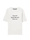 Palm Angels Statement Print T-shirt In White
