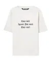Palm Angels Statement Print T-shirt In White