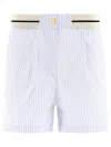 Palm Angels Boxer Shorts Striped Detail Button In Light Blue