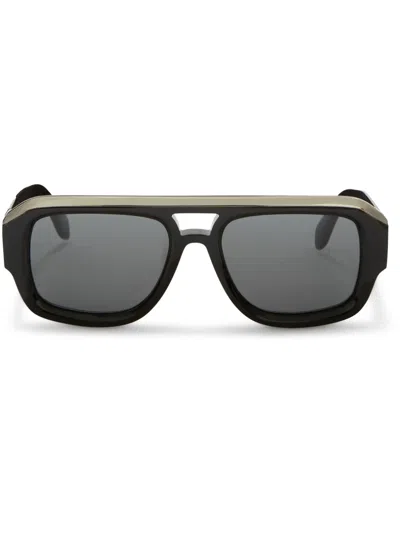 Palm Angels Stockton Square-frame Sunglasses In 黑色