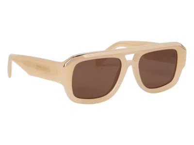 Pre-owned Palm Angels Stockton Sunglasses In Sand Brown (peri062s24pla0011764)
