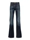 Palm Angels Straight Leg Denim Jeans In Blue