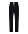 Palm Angels Wool-blend Loose-fit Trousers In Black