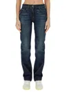 Palm Angels Monogram Patch Straight-leg Jeans