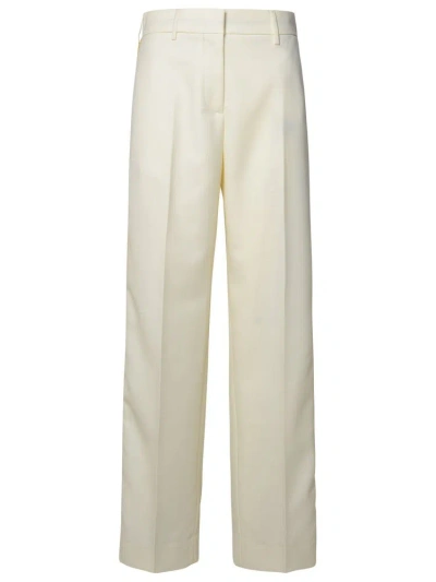 Palm Angels Straight Leg Trousers In Beige