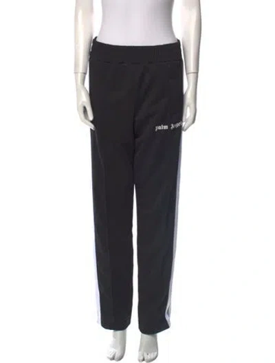 Pre-owned Palm Angels Straight Leg Pants In Black