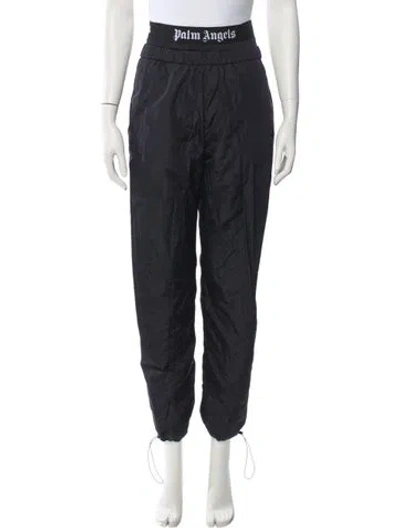 Pre-owned Palm Angels Straight Leg Pants In Black