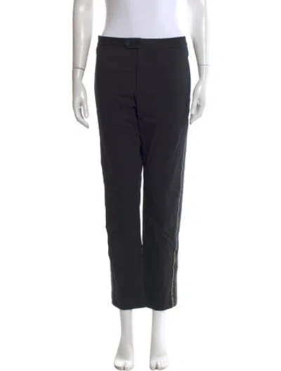 Pre-owned Palm Angels Straight Leg Pants In Black